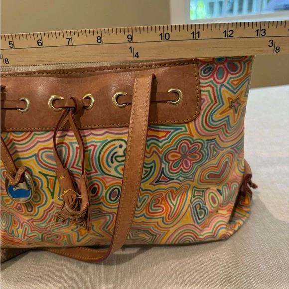 Dooney & Bourke rare rainbow doodle y2k purse - Picture 10 of 12